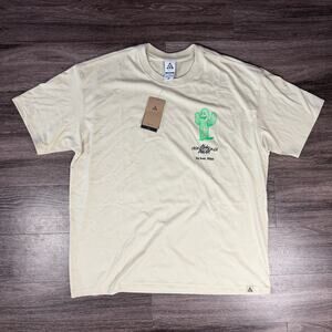 Nike ACG Cactus Khaki Green T-Shirt Men's XL Graphic Short Sleeve Loose Fit NWT